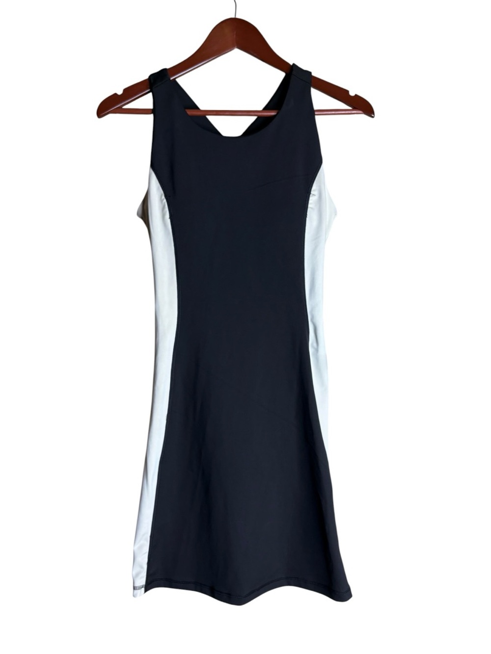 Zelos High Impact Black White Athletic Dress Size S NWT